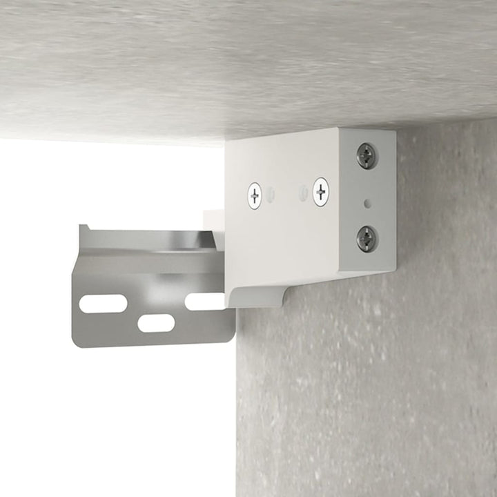 skænk 80x33x70 cm konstrueret træ betongrå