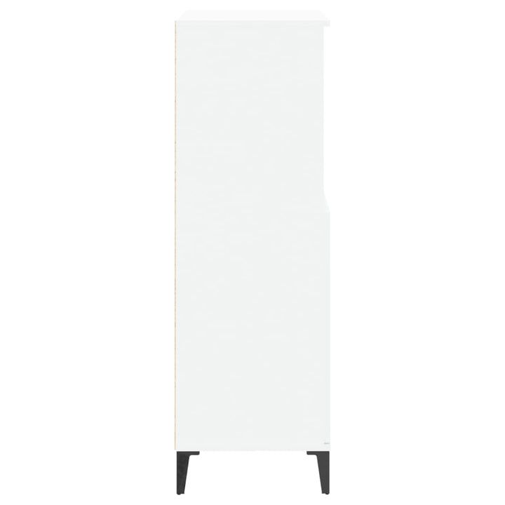 skab 60x36x110 cm konstrueret træ hvid