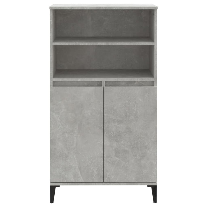 skab 60x36x110 cm konstrueret træ Betongrå