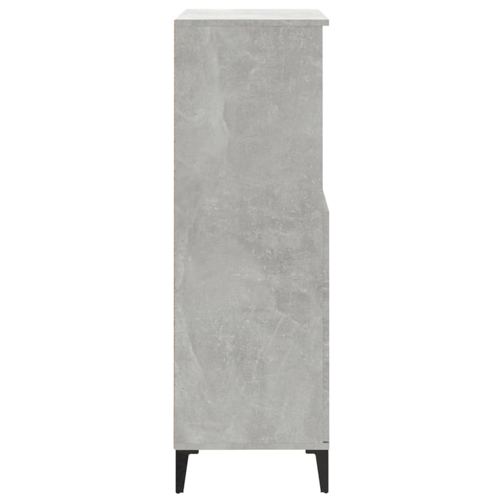 skab 60x36x110 cm konstrueret træ Betongrå