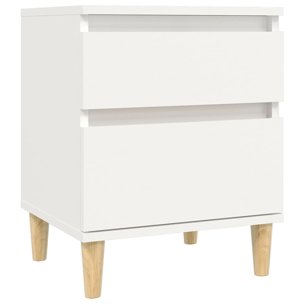 sengeborde 2 stk. 40x35x50 cm hvid