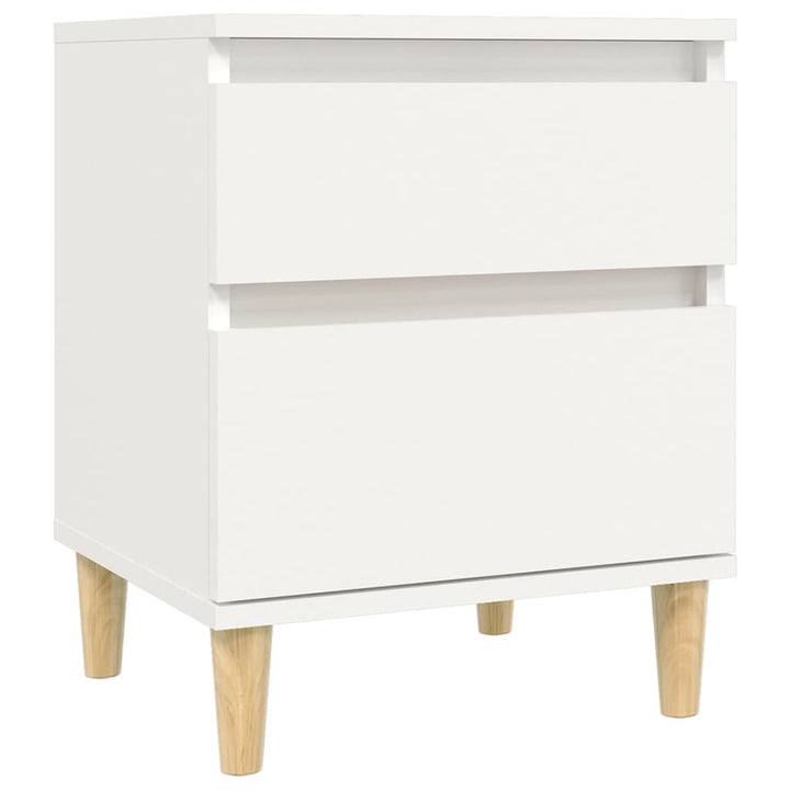 sengeborde 2 stk. 40x35x50 cm hvid