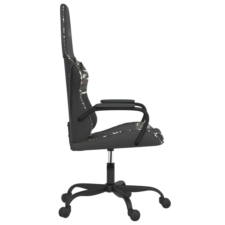 gamingstol kunstlæder sort og camouflage