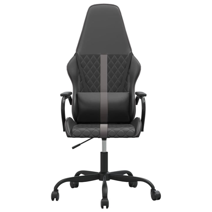 gamingstol kunstlæder sort og grå