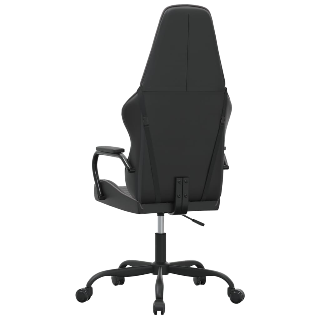 gamingstol kunstlæder sort og grå