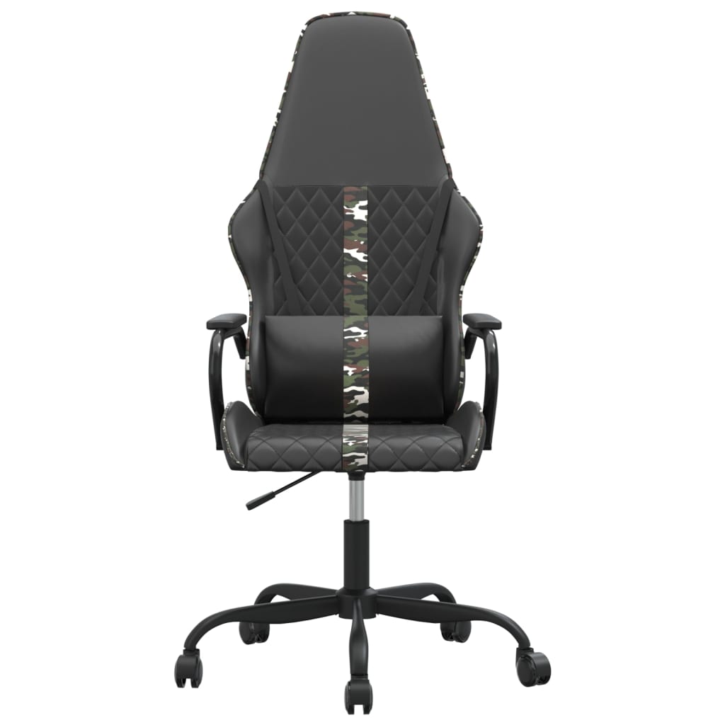 gamingstol kunstlæder sort og camouflage