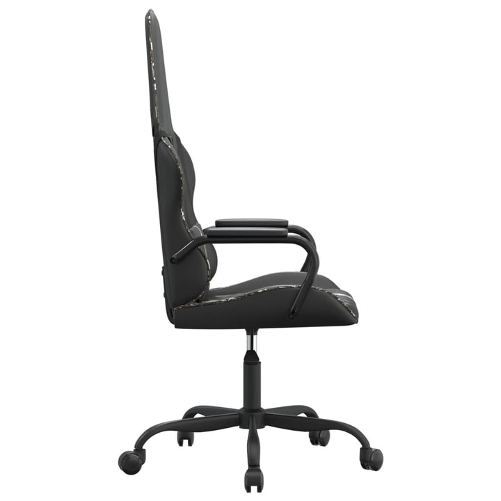 gamingstol kunstlæder sort og camouflage