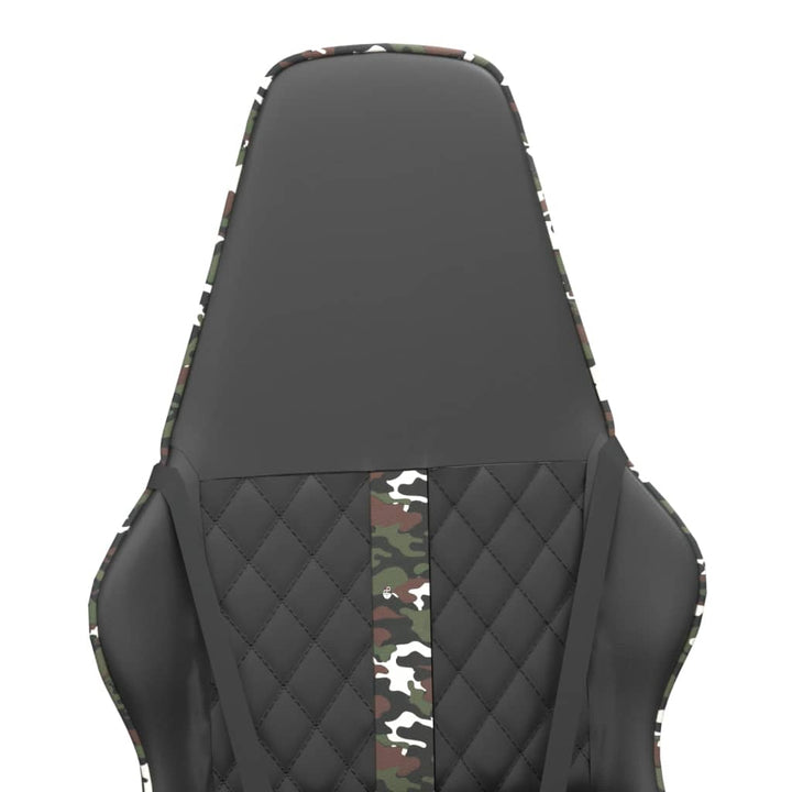 gamingstol kunstlæder sort og camouflage