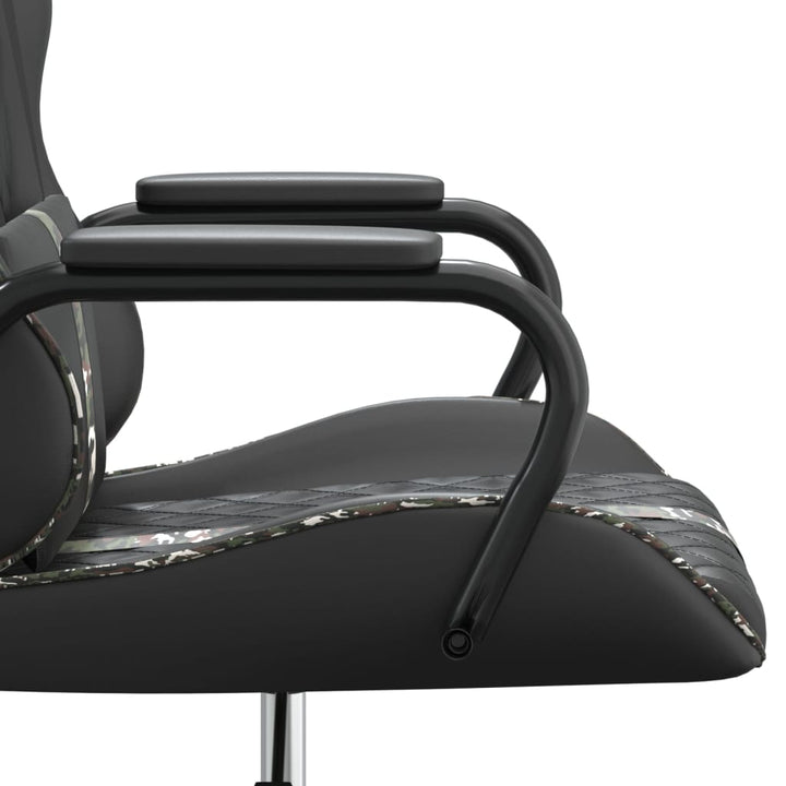gamingstol kunstlæder sort og camouflage