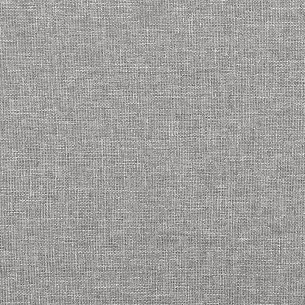 sengegavle 4 stk. 90x5x78/88 cm stof lysegrå