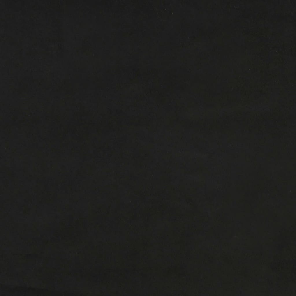 sengegavle 4 stk. 90x5x78/88 cm fløjl sort