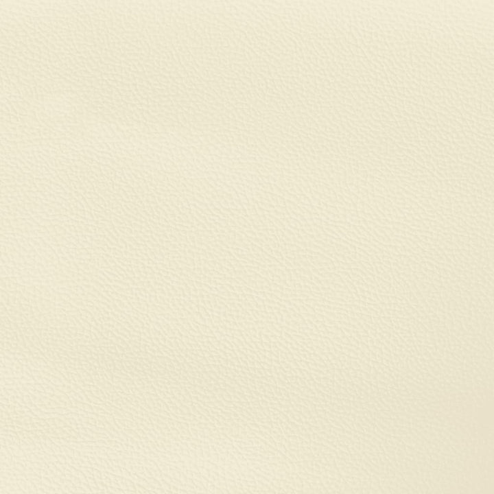 sengegavle 4 stk. 90x5x78/88 cm kunstlæder cremefarvet