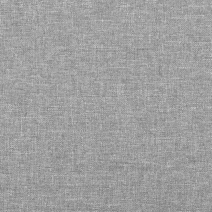 sengegavle 4 stk. 90x5x78/88 cm stof lysegrå