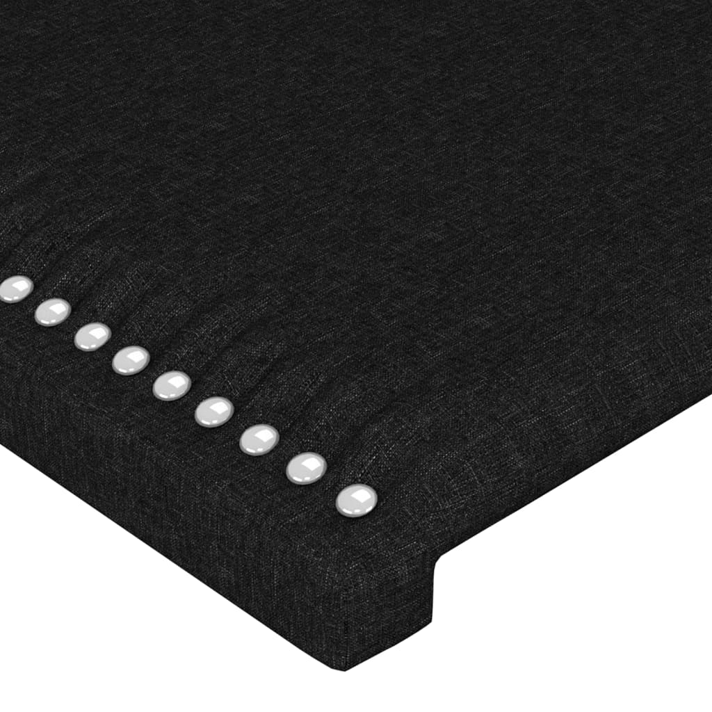sengegavle 4 stk. 90x5x78/88 cm stof sort