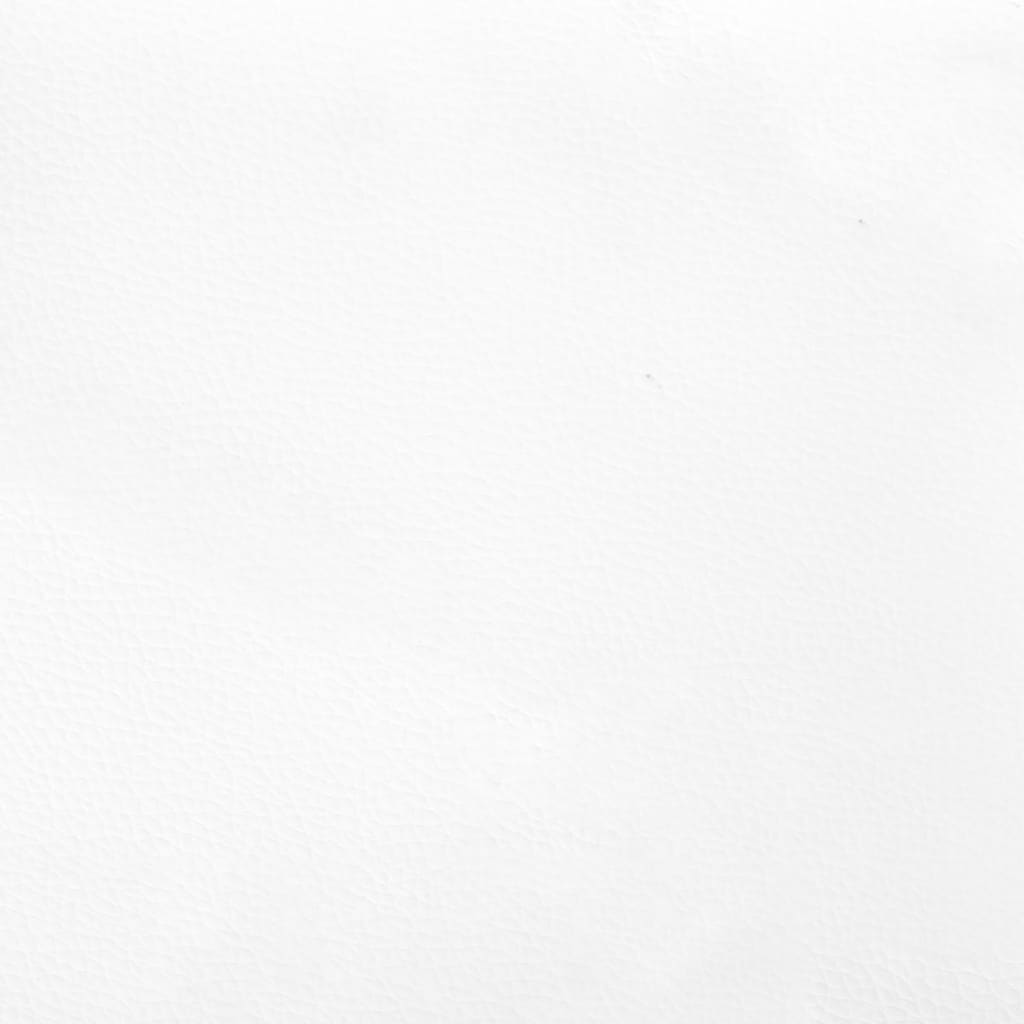 sengegavle 4 stk. 90x5x78/88 cm kunstlæder hvid