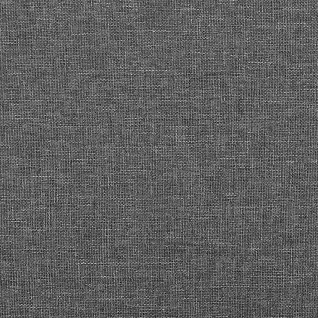 sengegavle 4 stk. 90x5x78/88 cm stof mørkegrå
