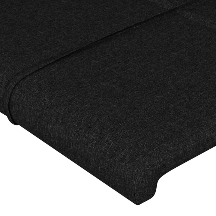 sengegavle 4 stk. 90x5x78/88 cm stof sort