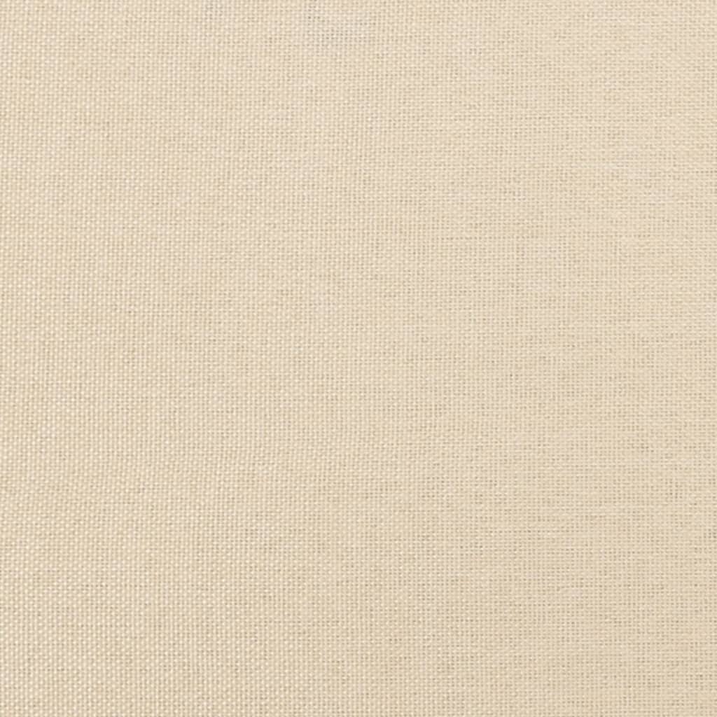 sengegavle 4 stk. 90x5x78/88 cm stof cremefarvet