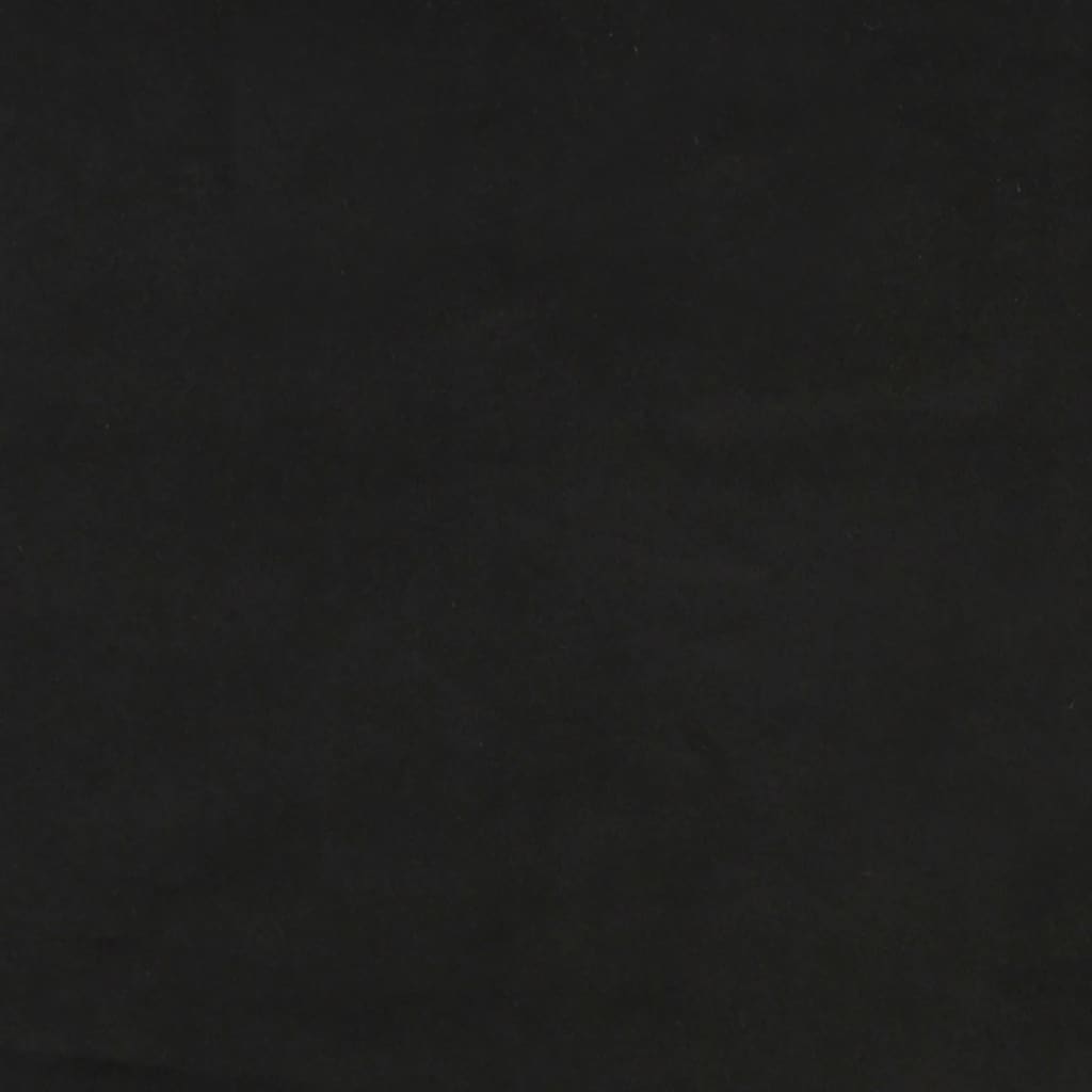 sengegavle 4 stk. 90x5x78/88 cm fløjl sort