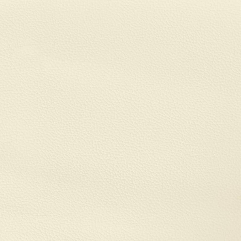 sengegavle 4 stk. 90x5x78/88 cm kunstlæder cremefarvet