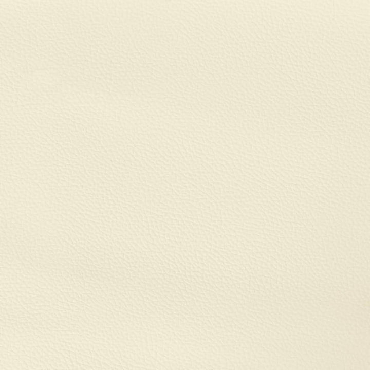 sengegavle 4 stk. 90x5x78/88 cm kunstlæder cremefarvet