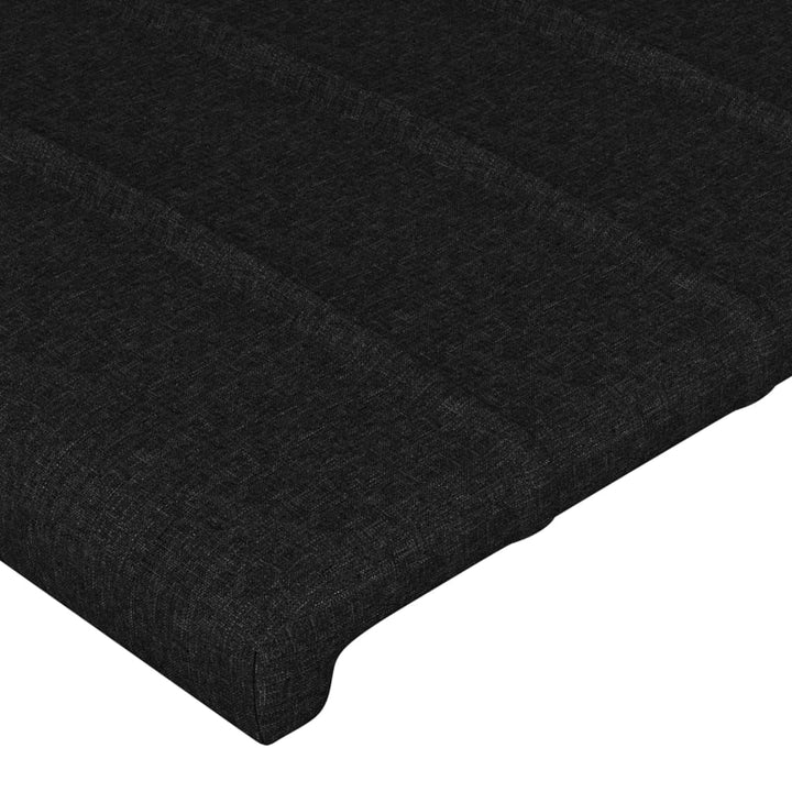 sengegavle 4 stk. 90x5x78/88 cm stof sort