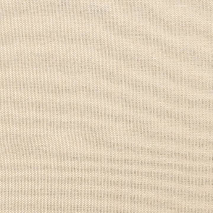 sengegavle 4 stk. 90x5x78/88 cm stof cremefarvet