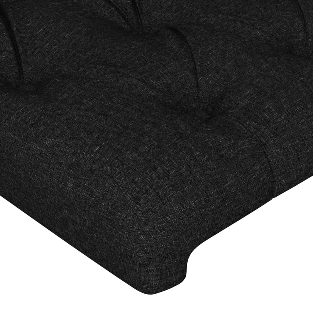 sengegavle 4 stk. 90x7x78/88 cm stof sort