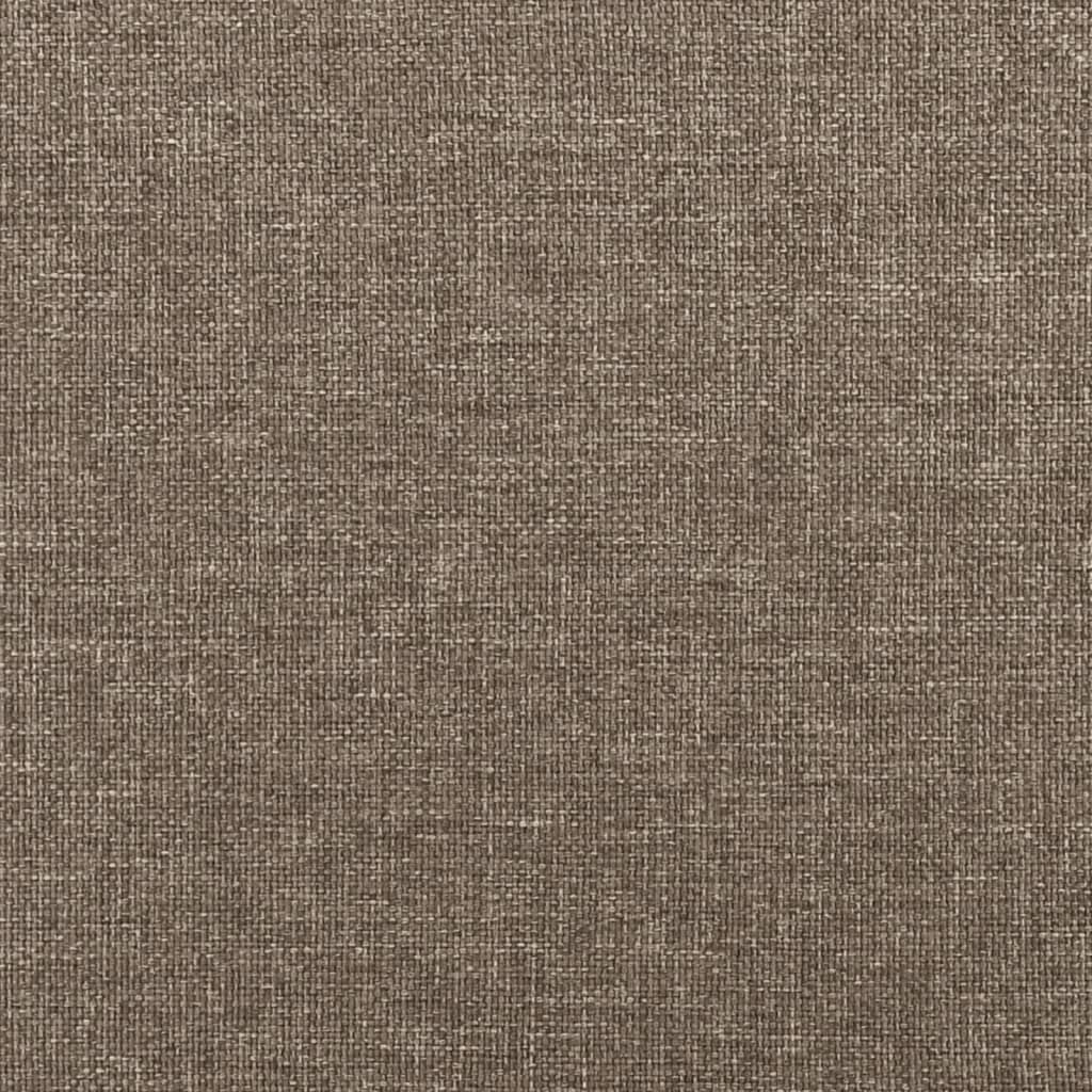 sengegavle 4 stk. 90x7x78/88 cm stof gråbrun