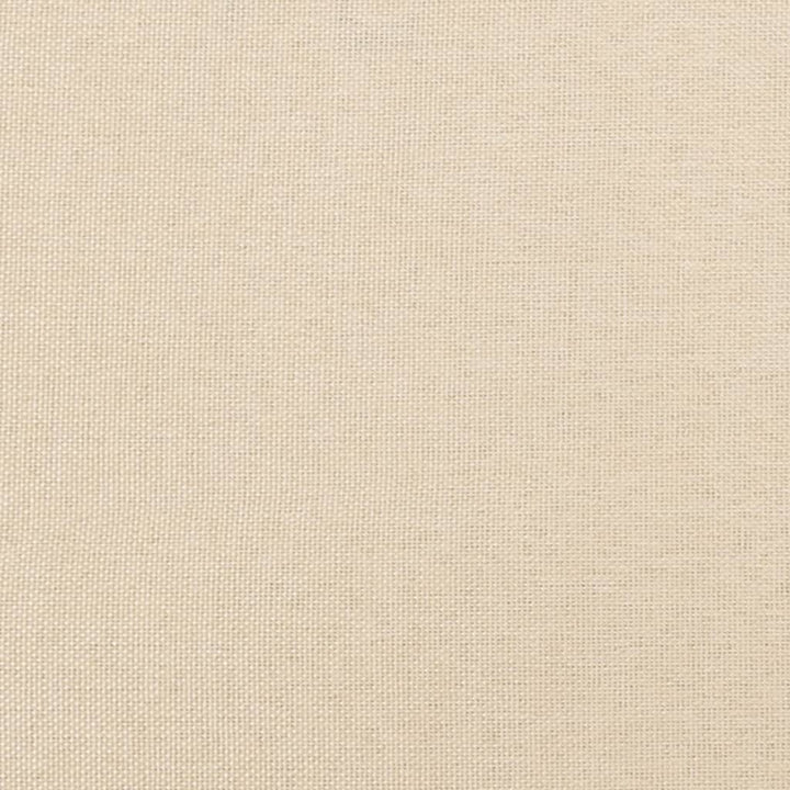 sengegavle 4 stk. 90x7x78/88 cm stof cremefarvet