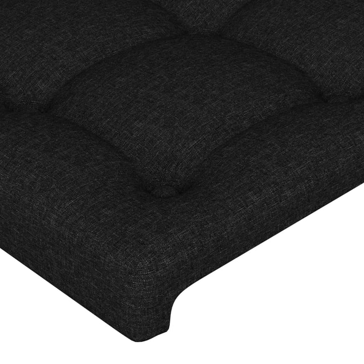 sengegavle 4 stk. 90x5x78/88 cm stof sort