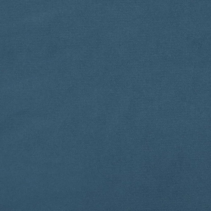 sengegavl med kanter 147x23x118/128 cm fløjl mørkeblå