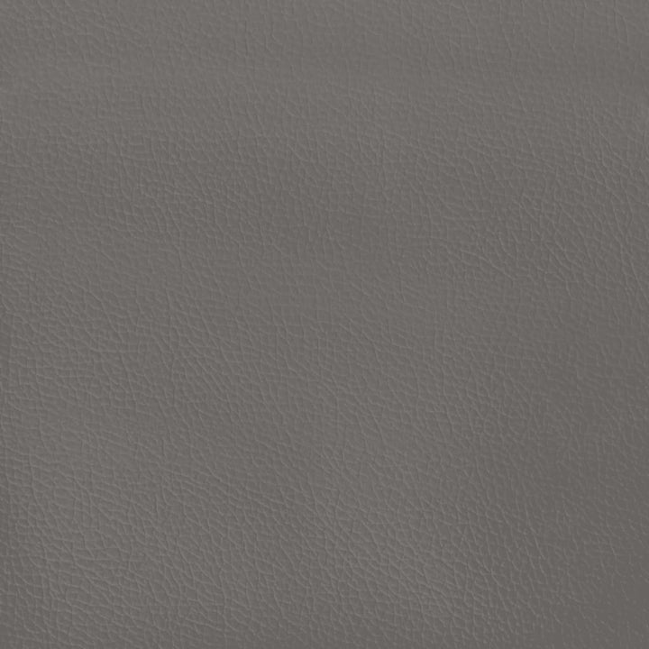 sengegavl med kanter 163x16x118/128 cm kunstlæder grå