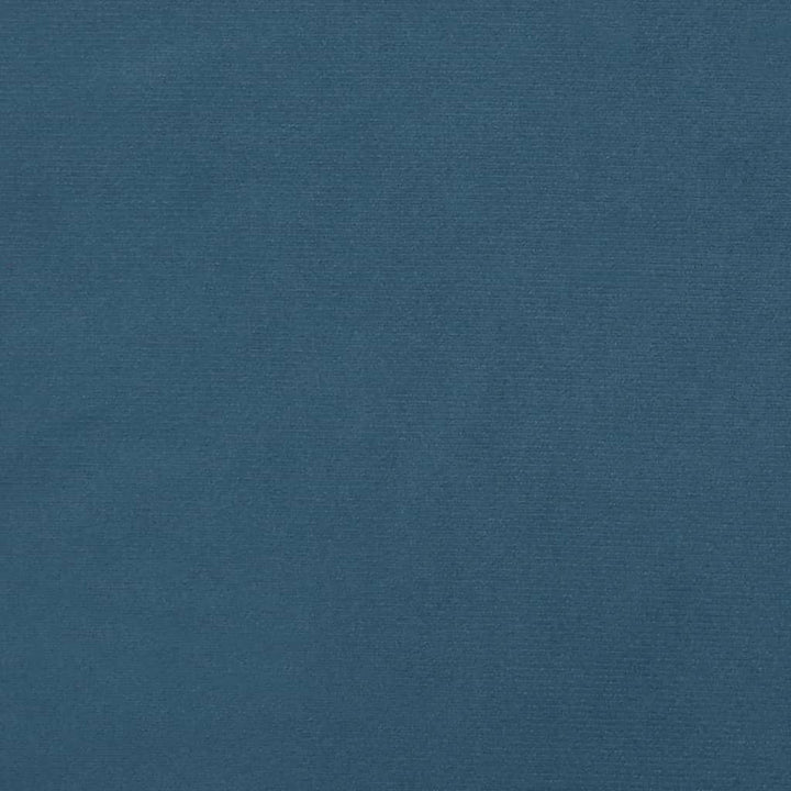sengegavl med kanter 147x16x118/128 cm fløjl mørkeblå