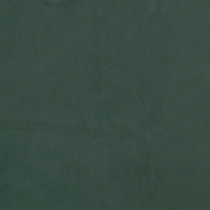 sengegavl med kanter 163x16x118/128 cm fløjl mørkegrøn