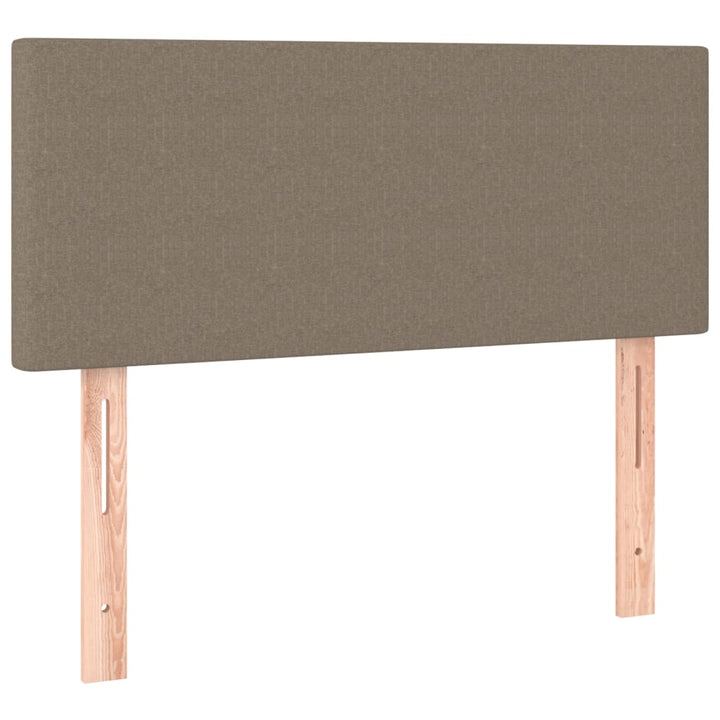 kontinentalseng med madras 80x200 cm stof gråbrun