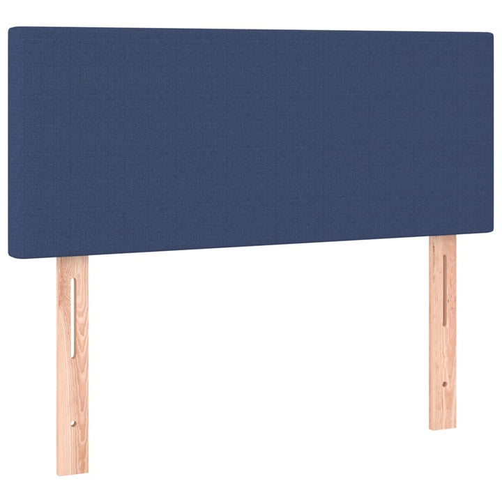 kontinentalseng med madras 80x200 cm stof blå