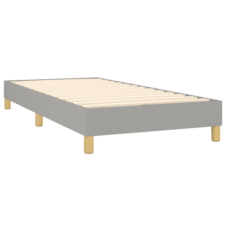 kontinentalseng med madras 80x200 cm stof mørkegrå