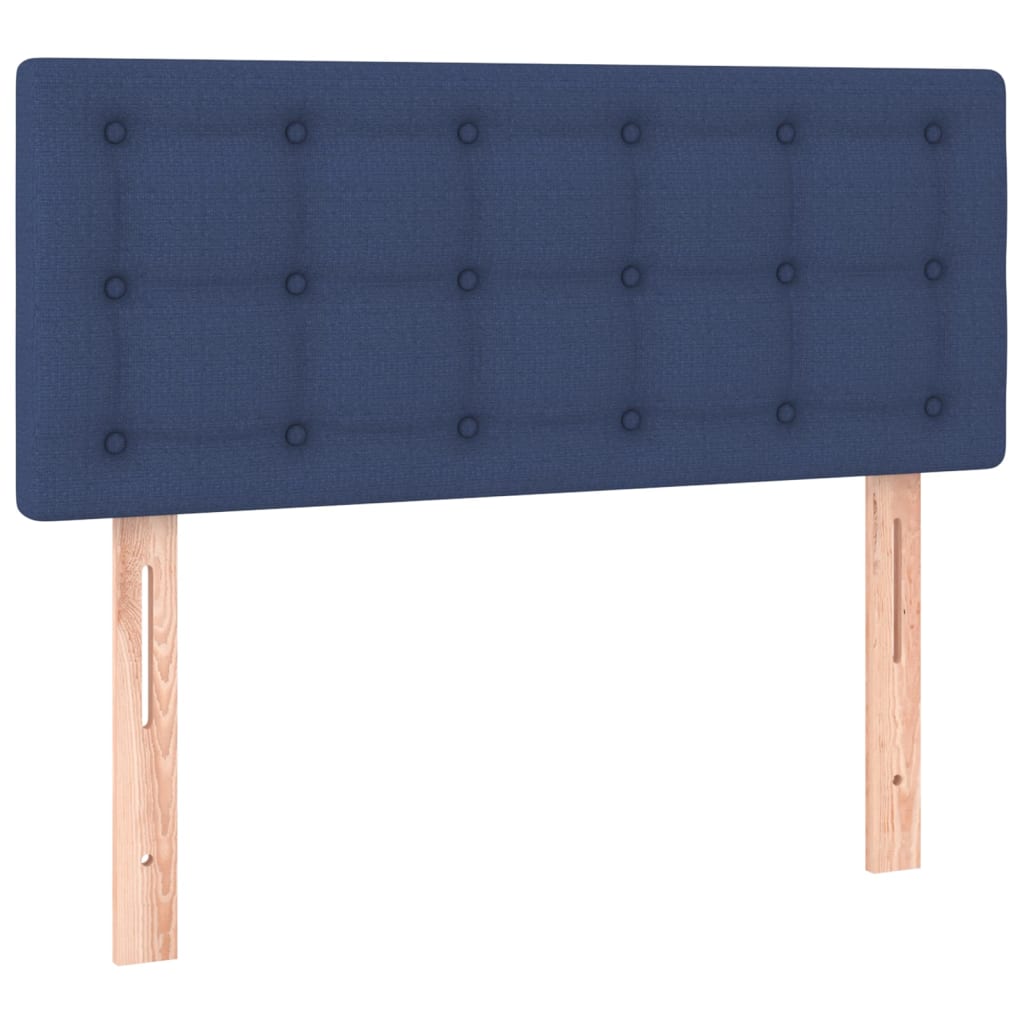 kontinentalseng med madras 80x200 cm stof blå