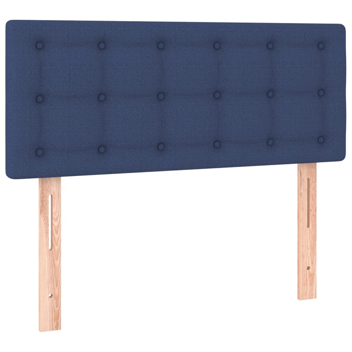 kontinentalseng med madras 80x200 cm stof blå
