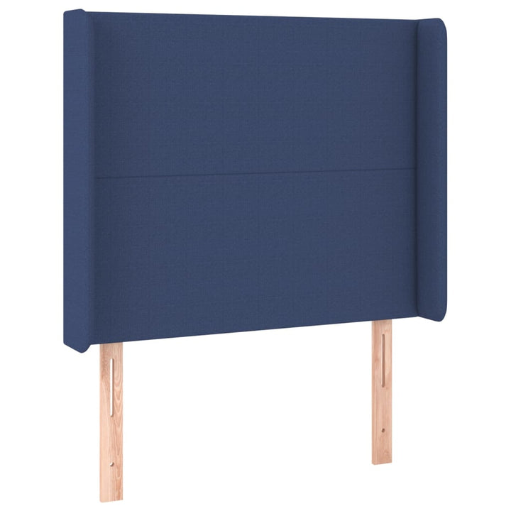 kontinentalseng med madras 80x200 cm stof blå