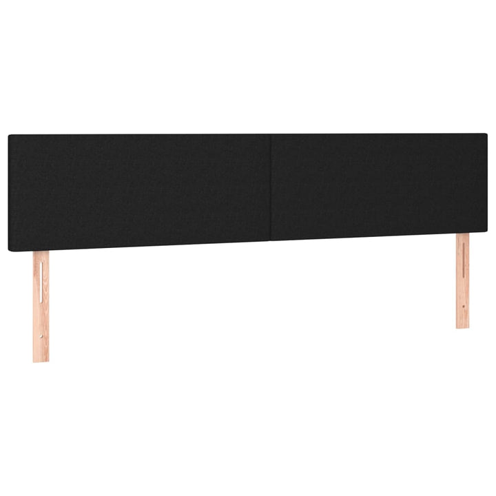 kontinentalseng med madras 200x200 cm stof sort