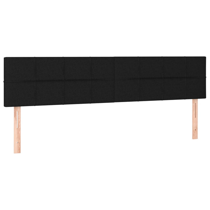 kontinentalseng med madras 200x200 cm stof sort
