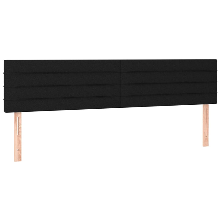 kontinentalseng med madras 200x200 cm stof sort