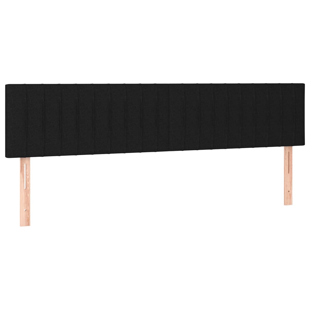 kontinentalseng med madras 200x200 cm stof sort