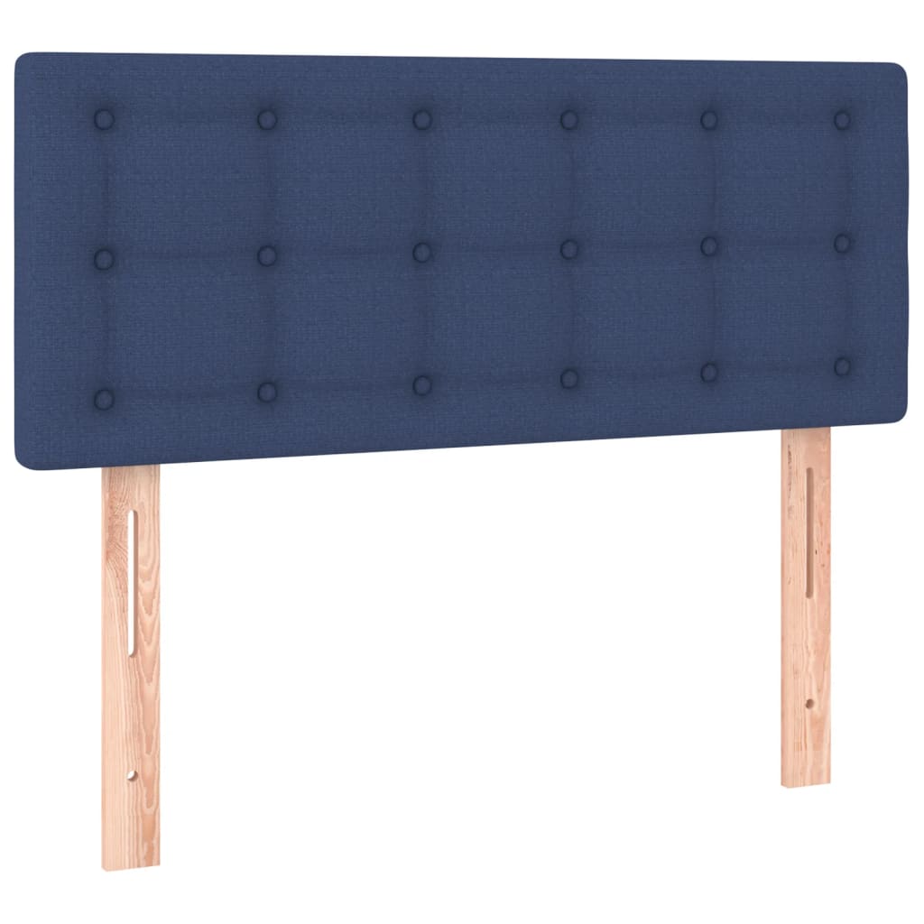 kontinentalseng med madras 80x200 cm stof blå