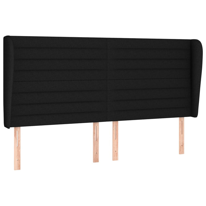 kontinentalseng med madras 200x200 cm stof sort