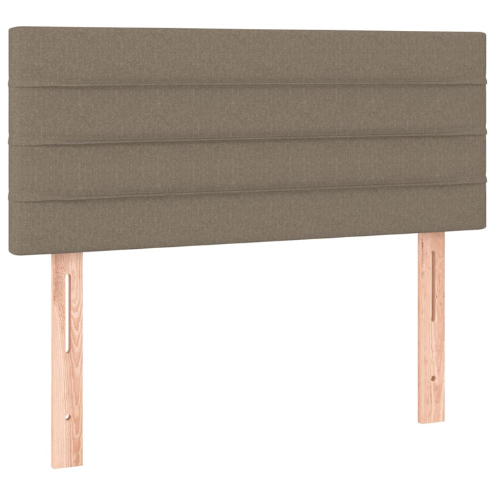 kontinentalseng med madras 80x200 cm stof gråbrun
