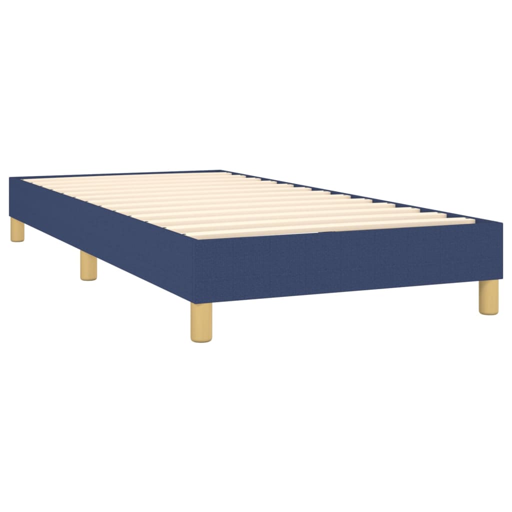 kontinentalseng med madras 80x200 cm stof blå