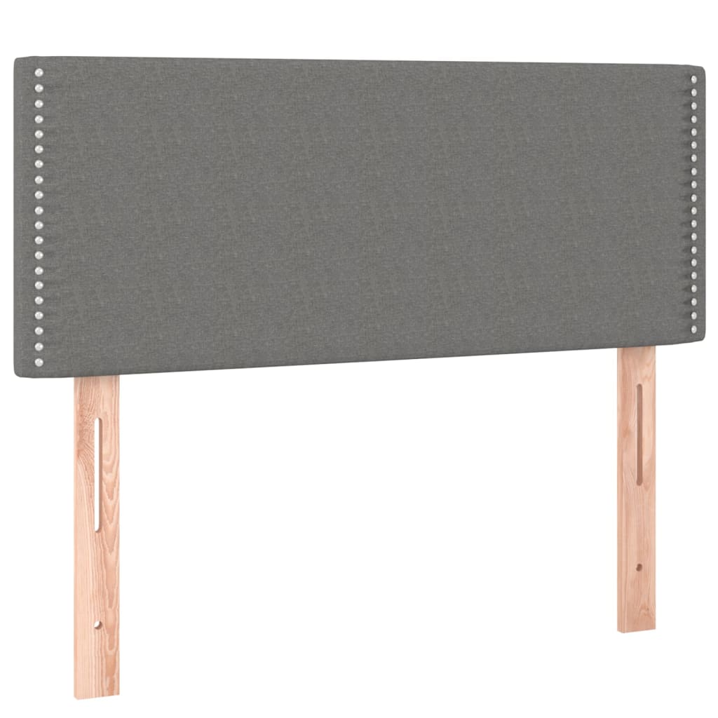 kontinentalseng med madras 80x200 cm stof mørkegrå